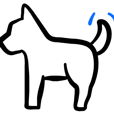 Dog Stand Icon from Freehand Duotone Set