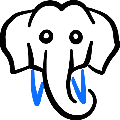 Elephant Head Icon from Freehand Duotone Set