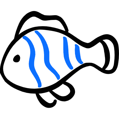 Fish Clownfish Icon from Freehand Duotone Set