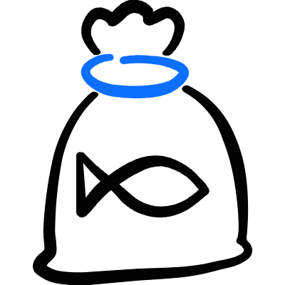 Fish Food Bag Icon from Freehand Duotone Set
