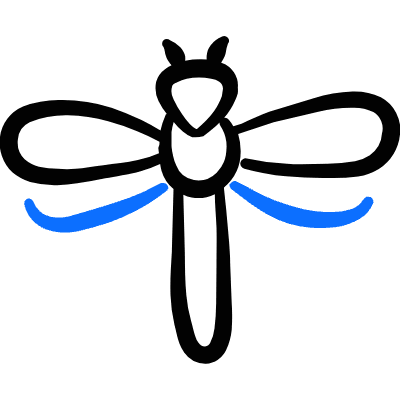 Flying Insect Dragonfly Icon from Freehand Duotone Set