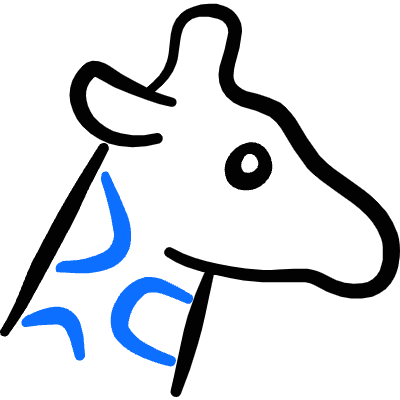 Giraffe Head 1 Icon from Freehand Duotone Set