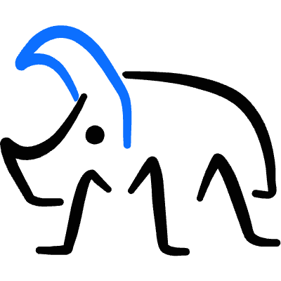 Insect Rhinoceros Beetle Icon from Freehand Duotone Set