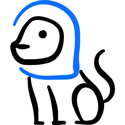 Lion Sit Icon from Freehand Duotone Set