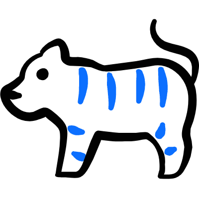 Tiger Body Icon from Freehand Duotone Set