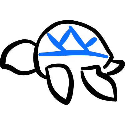 Marine Mammal Turtle Icon from Freehand Duotone Set