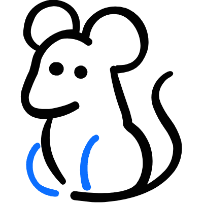 Mouse Body Icon from Freehand Duotone Set