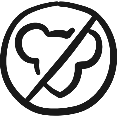 Mouse Not Allow Icon from Freehand Duotone Set