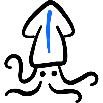 Squid Icon from Freehand Duotone Set