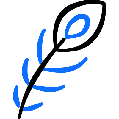 Peacock Feather Icon from Freehand Duotone Set