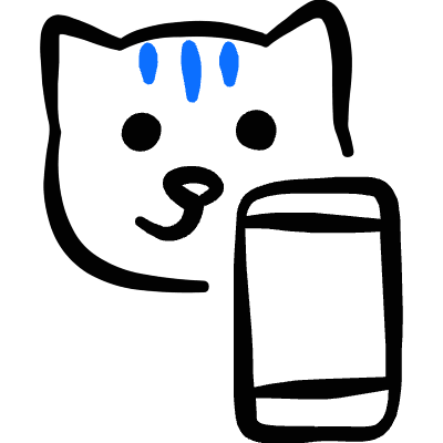 Pet Tracking Cat Smartphone Icon from Freehand Duotone Set