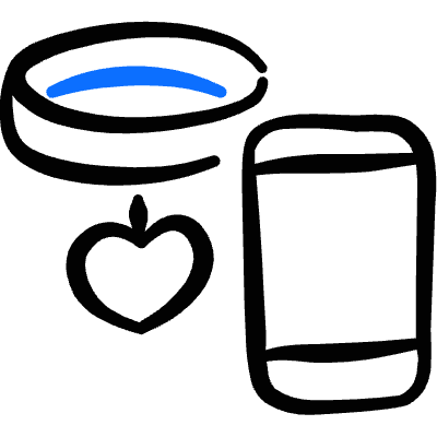 Pet Tracking Dog Smartphone Icon from Freehand Duotone Set