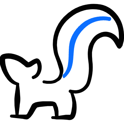 Rodent Skunk Icon from Freehand Duotone Set