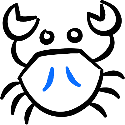 Shellfish Crab Icon from Freehand Duotone Set