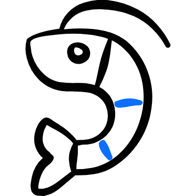 Shellfish Shrimp Icon from Freehand Duotone Set