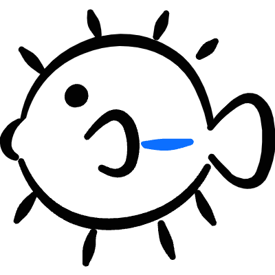 Various Fish Pufferfish Icon from Freehand Duotone Set