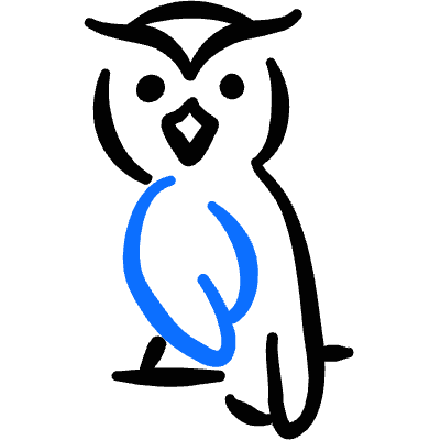 Wild Bird Owl Body Icon from Freehand Duotone Set