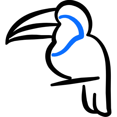 Wild Bird Icon from Freehand Duotone Set