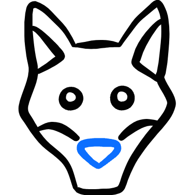 Fox Head Icon from Freehand Duotone Set