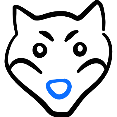 Wolf Head Icon from Freehand Duotone Set