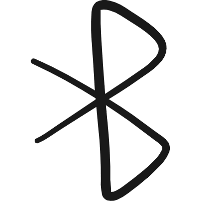 Bluetooth Symbol Icon from Freehand Duotone Set