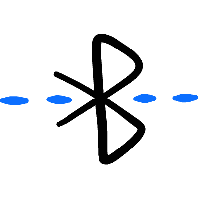 Bluetooth Symbol Connecting Icon from Freehand Duotone Set