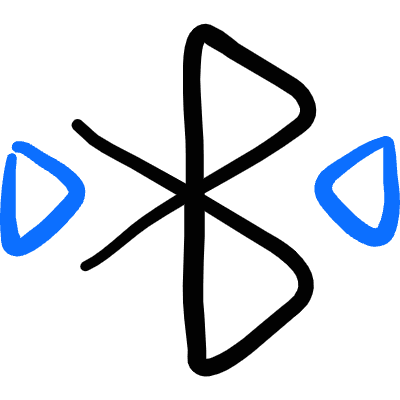 Bluetooth Symbol Connecting 2 Icon from Freehand Duotone Set