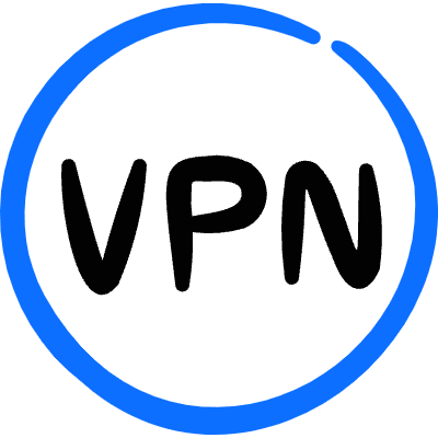 Vpn On Circle Icon from Freehand Duotone Set