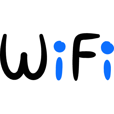 Wifi Network Text Icon from Freehand Duotone Set