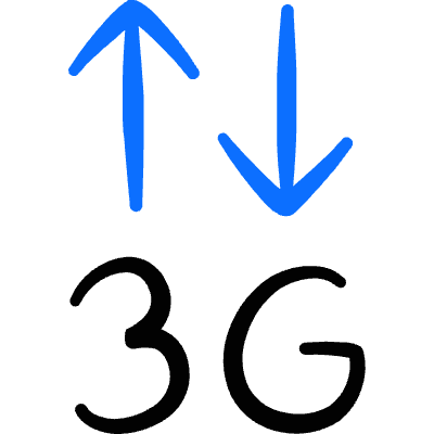 Cellular Network 3g Icon from Freehand Duotone Set