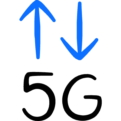 Cellular Network 5g Icon from Freehand Duotone Set