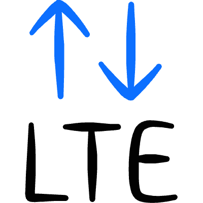 Cellular Network Lte Icon from Freehand Duotone Set