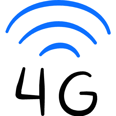 Cellular Network Wifi 4g Icon from Freehand Duotone Set