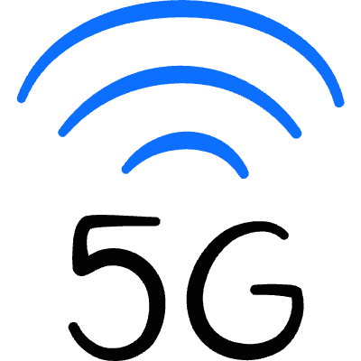 Cellular Network Wifi 5g Icon from Freehand Duotone Set