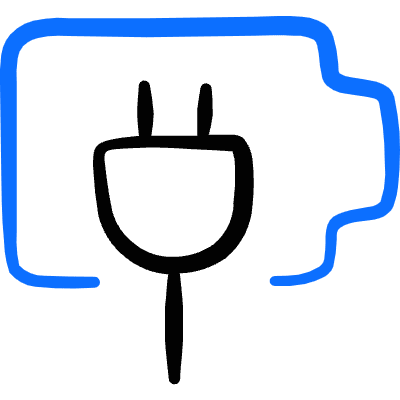 Charging Battery Cable 1 Icon from Freehand Duotone Set