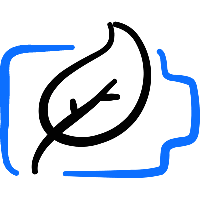 Charging Battery Eco Icon from Freehand Duotone Set