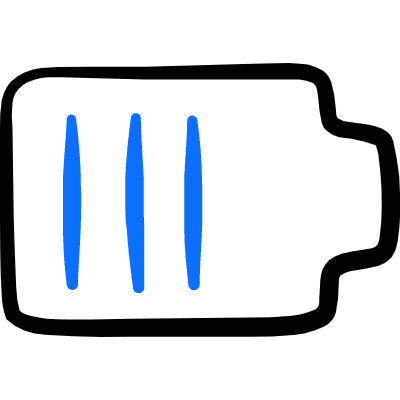 Charging Battery High Icon from Freehand Duotone Set