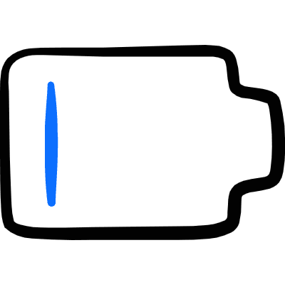 Charging Battery Low 1 Icon from Freehand Duotone Set