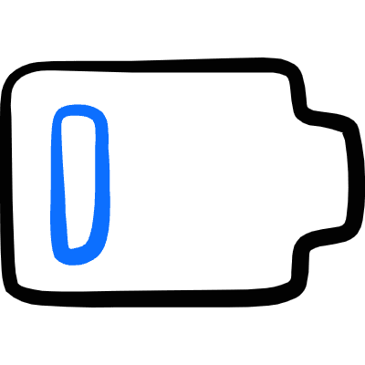 Charging Battery Low 2 Icon from Freehand Duotone Set