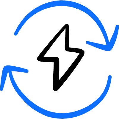 Charging Flash Sync Icon from Freehand Duotone Set