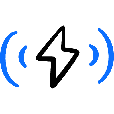 Charging Flash Wave Icon from Freehand Duotone Set