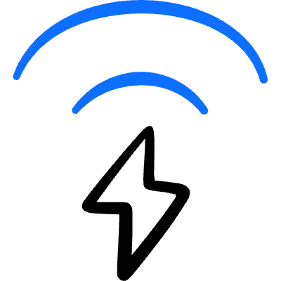 Charging Flash Wireless Icon from Freehand Duotone Set