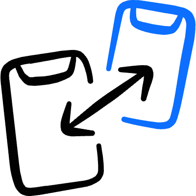 Connect Device Exchange Icon from Freehand Duotone Set