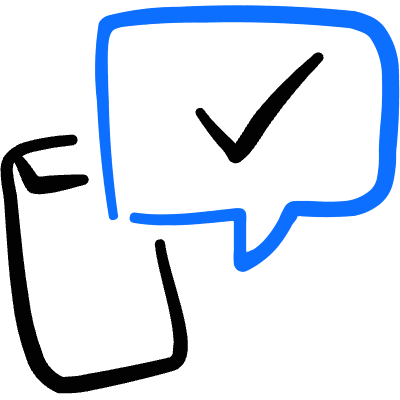 Mobilephone Action Approved Bubble Icon from Freehand Duotone Set