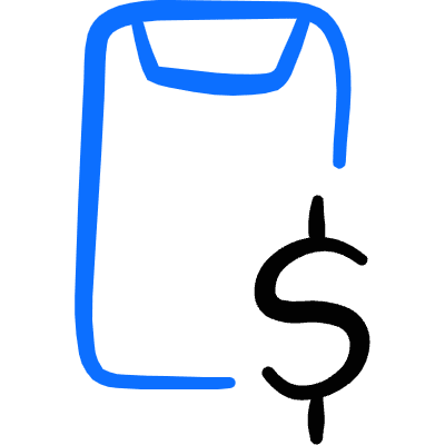 Mobilephone Action Cash Icon from Freehand Duotone Set