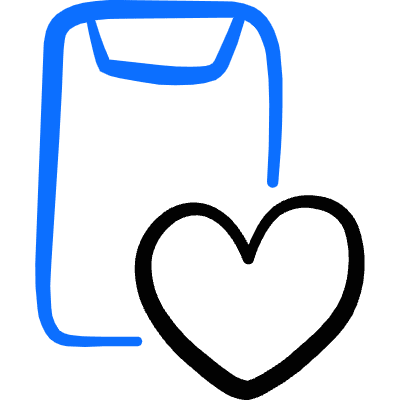 Mobilephone Action Favorite Heart Icon from Freehand Duotone Set