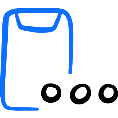 Mobilephone Action Menu Icon from Freehand Duotone Set