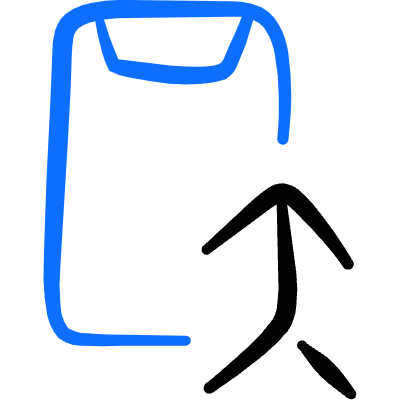 Mobilephone Action Merge Call Icon from Freehand Duotone Set