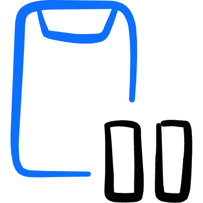 Mobilephone Action Pause Icon from Freehand Duotone Set