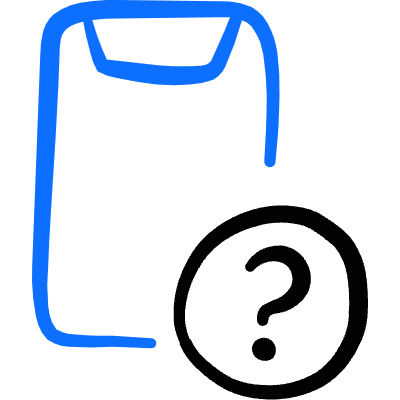 Mobilephone Action Question Icon from Freehand Duotone Set